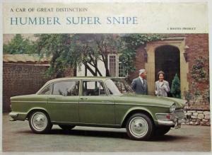 1965 Humber Super Snipe A Car of Great Distinction Sales Folder - UK