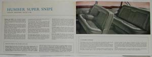 1965 Humber Super Snipe A Car of Great Distinction Sales Folder - UK