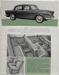 1960 Humber Super Snipe and Hawk Sales Folder - Saloon Limousine Estate Car - UK