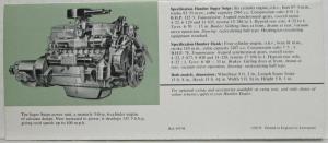 1960 Humber Super Snipe and Hawk Sales Folder - Saloon Limousine Estate Car - UK
