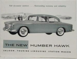 1960 Humber Hawk Sales Folder - Saloon Touring Limousine Station Wagon - Export