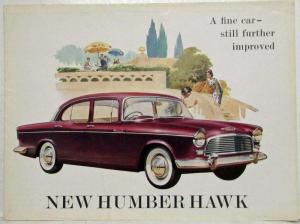 1958 Humber Hawk A Fine Car Still Further Improved Sales Folder - UK
