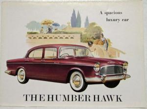 1958 Humber Hawk A Spacious Luxury Car Sales Folder with Price Sheet - UK