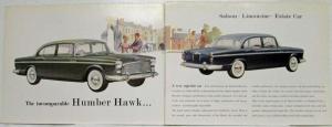 1958 Humber Hawk A Spacious Luxury Car Sales Folder with Price Sheet - UK
