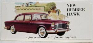 1958 Humber Hawk A Fine Car Still Further Improved Small Sales Folder - UK