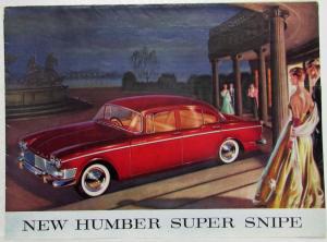 1962 Humber Super Snipe Sales Folder - Export - Right-Hand Drive