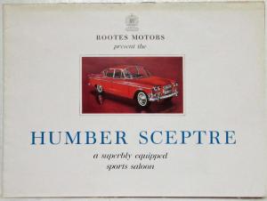 1963 Humber Sceptre Superbly Equipped Sports Saloon Sales Folder Brochure - UK