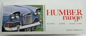 1963 Humber Range Sales Folder - Sceptre Hawk Super Snipe - UK