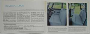1966 Humber Hawk A Luxurious Quality Car Sales Folder - UK