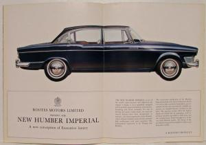1965 Humber Imperial and Super Snipe Large Fold-Out Sales Brochure - Export