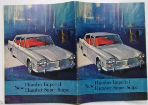 1965 Humber Imperial and Super Snipe Large Fold-Out Sales Brochure - Export