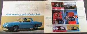 1967 Fiat Dealer Sales Brochure 850 Spider Sports Car USA