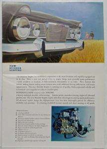 1967-1969 Humber Sceptre with Powerful 1725 Engine Sales Folder Brochure - UK