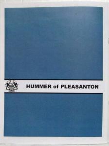 2005 Hummer Accessories Sales Brochure from Hummer of Pleasanton