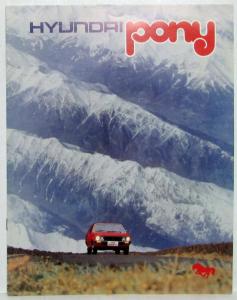 1975-1982 Hyundai Pony Sales Brochure