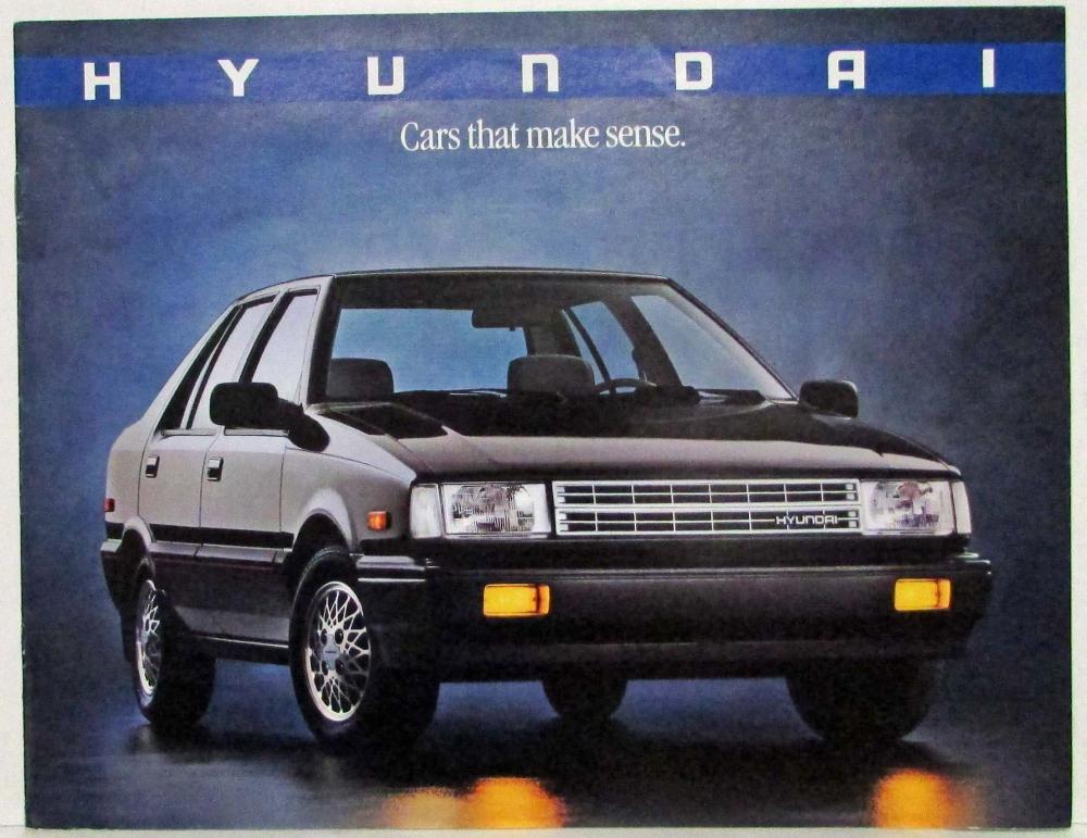 1986 Hyundai Excel Sales Brochure