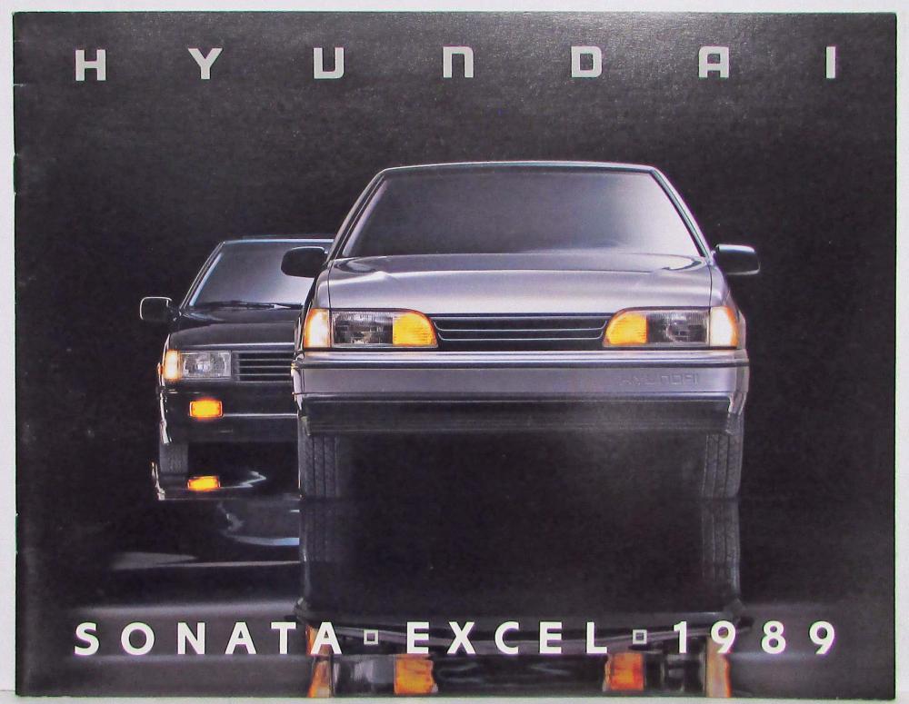 1989 Hyundai Excel and Sonata Sales Brochure