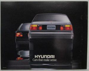 1989 Hyundai Excel and Sonata Sales Brochure