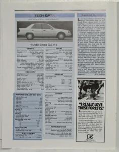 1990 Hyundai Living Within Your Means Reprint Article from Motor Trend Magazine