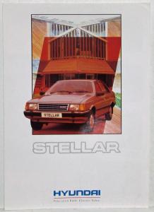 1991 Hyundai Stellar Sales Brochure - UK Market