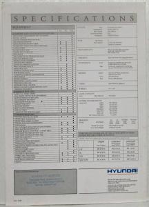 1991 Hyundai Stellar Sales Brochure - UK Market