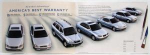 2001 Hyundai Sales Brochure - Santa Fe XG300 Tiburon Sonata Elantra Accent