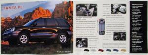 2001 Hyundai Sales Brochure - Santa Fe XG300 Tiburon Sonata Elantra Accent