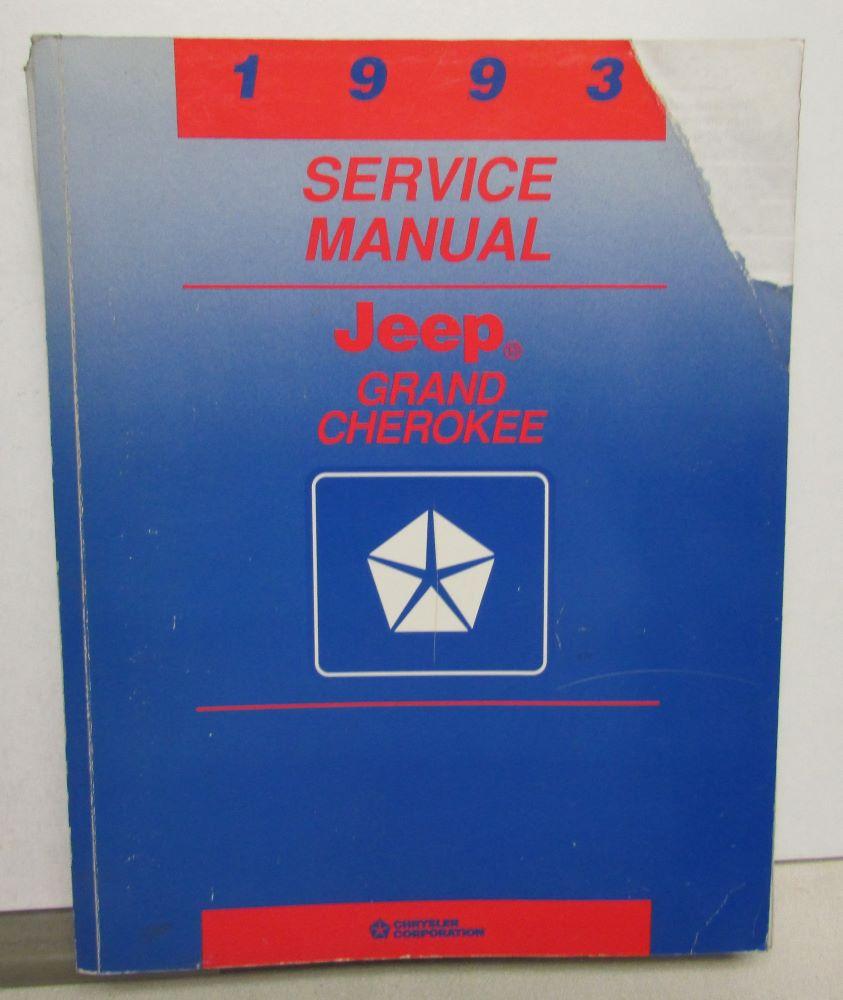 1993 Jeep Grand Cherokee Dealer Service Shop Repair Manual Original