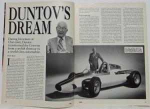 1996 Duntov the Man Behind the Corvette Special Tribute Publication from Vette