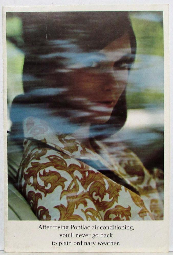 1968 Pontiac Air Conditioning A/C Sales Folder - Tempest Firebird Grand Prix GTO
