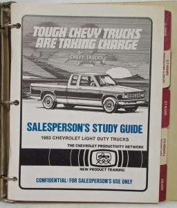 1983 Chevrolet Truck Values Book with Salespersons Light Duty Trucks Study Guide