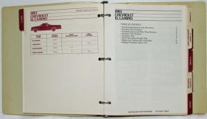1983 Chevrolet Truck Values Book with Salespersons Light Duty Trucks Study Guide
