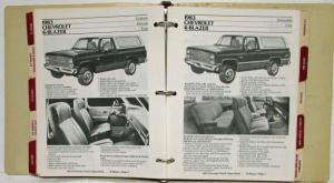 1983 Chevrolet Truck Values Book with Salespersons Light Duty Trucks Study Guide