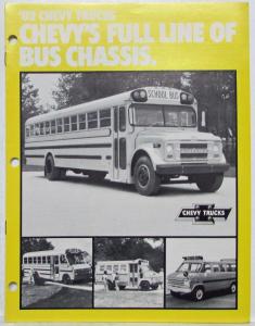 1982 Chevrolet Trucks Full Line of Bus Chassis Sales Brochure