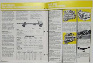 1982 Chevrolet Trucks Full Line of Bus Chassis Sales Brochure