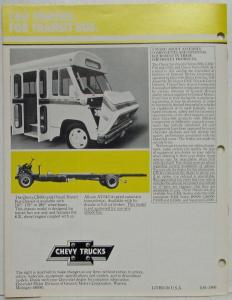 1982 Chevrolet Trucks Full Line of Bus Chassis Sales Brochure