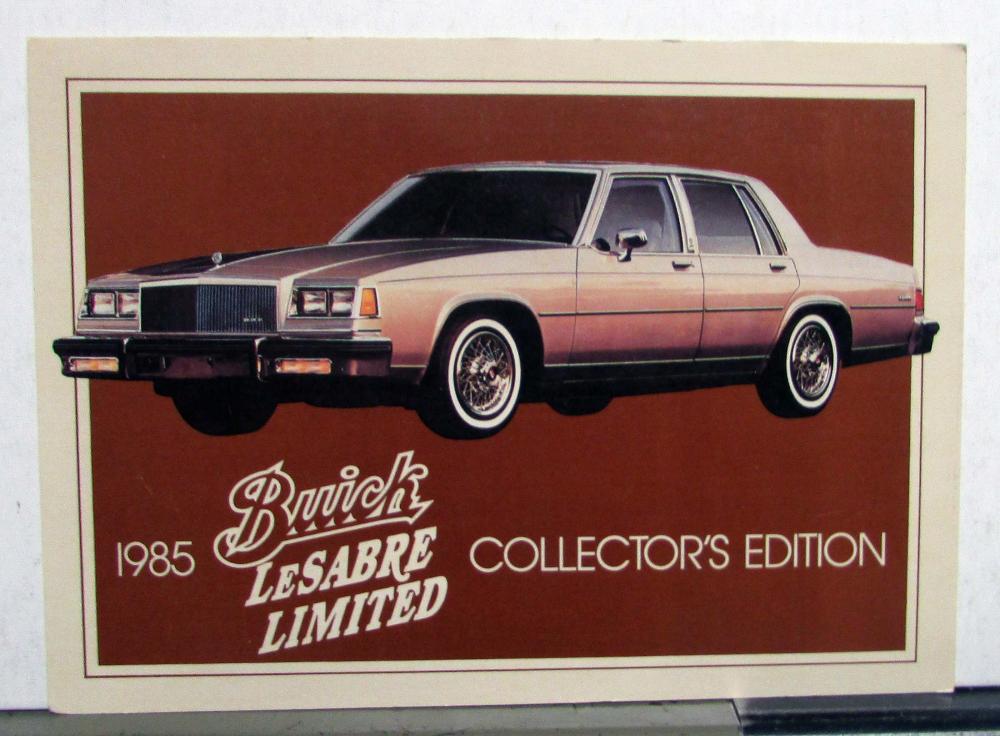 1985 Buick LeSabre Limited Collectors Edition NOS Mailer Postcard