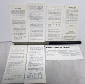 1970s 1980s Buick Collectors Set Century Lexus LeSabre Skylark Riviera Postcards