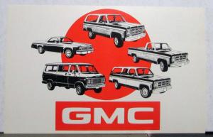 1975 GMC Jimmy Pickup Suburban Sprint NOS Mailer Postcard Set