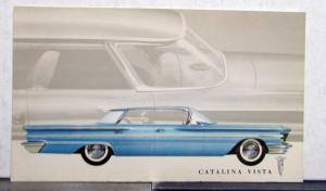 1960 Pontiac Catalina Vista NOS Mailer Postcard Original
