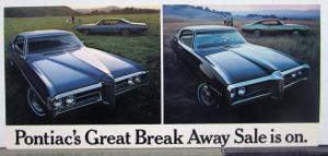 1969 Pontiac Benneville Catalina LeMans Custom S Great Break Away Sale Postcard