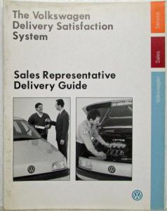 1992 Volkswagen Sales Representative Delivery Guide - VW Delivery Satisfaction