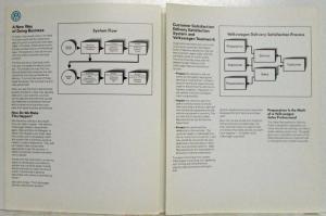 1992 Volkswagen Sales Representative Delivery Guide - VW Delivery Satisfaction