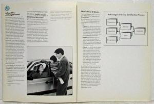 1992 Volkswagen Dealership Introduction Guide - VW Delivery Satisfaction System