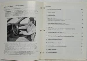 1992 Volkswagen Technician Pre-Delivery Inspection Manual - VW Delivery System
