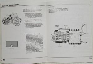 1984 Volkswagen VW Service Advisor Technical Reference Guide Corporate Training