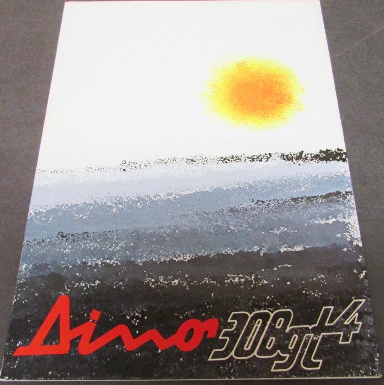 1974 Ferrari Dealer Sales Brochure Folder English & Italian Text Dino 308GT4