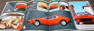 1974 Ferrari Dealer Sales Brochure Folder English & Italian Text Dino 308GT4