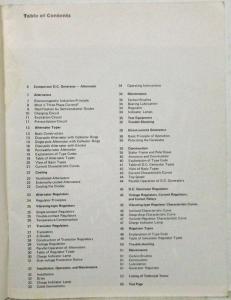 1972 Bosch Germany Technical Instruction on Alternators and DC Generators