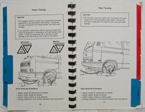 1991 Volkswagen Audi Towing Instructions - VW Golf Jetta Corrado Audi 80/90 V8